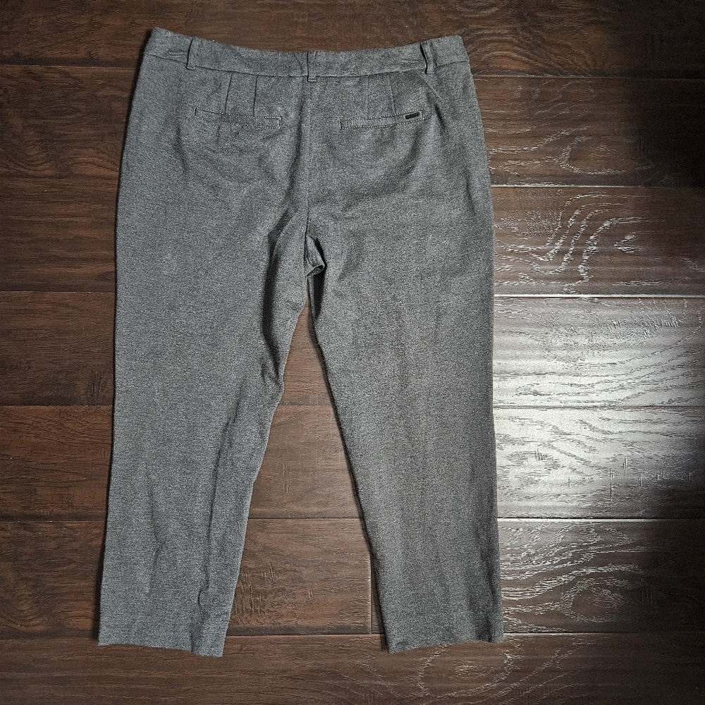 White House Black Market Gray Slim Ankle Pants Size 14 - Picture 4 of 10